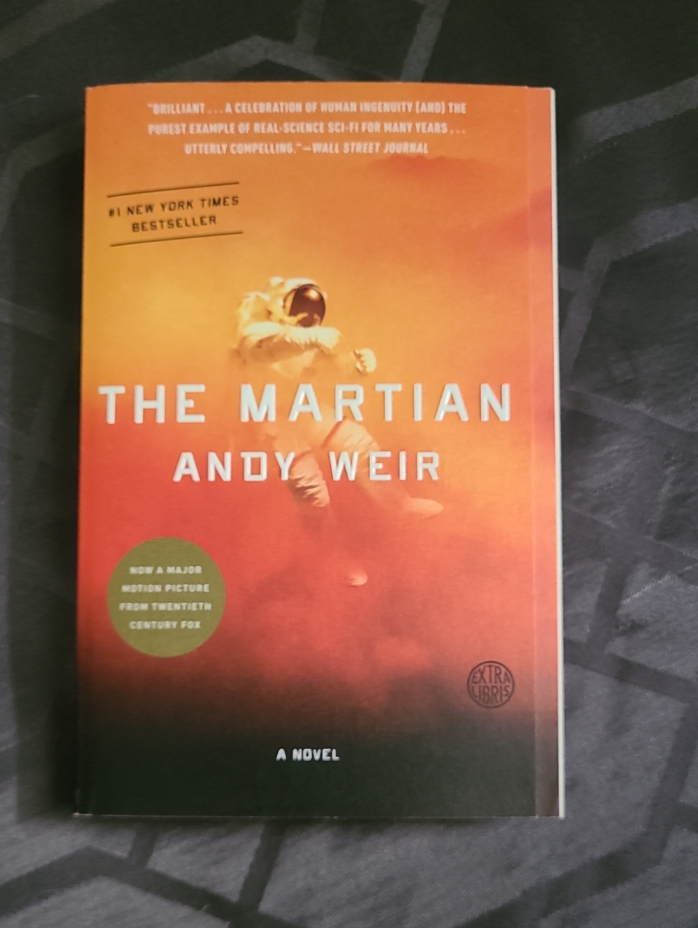 The Martian by Andy Weir - Orange Paperback Novel